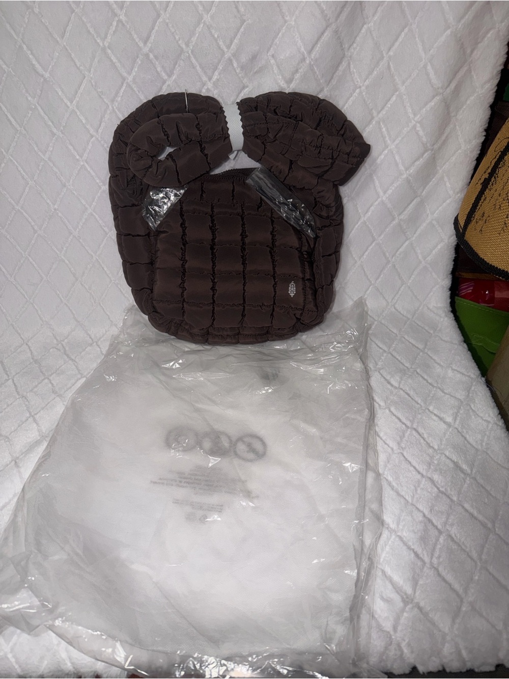 Free People Quilted Crossbody Bag - Dark Brown - Picture 14 of 14
